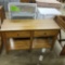 Wood sofa table w/2 drawers