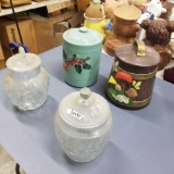 Lot of 4 Cookie Jars