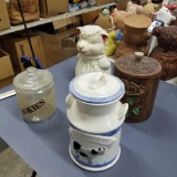 Lot of 4 Cookie Jars