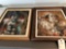 Two clowns oil paintings by John Uht (2'' x 20''). Shipping