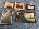 Numerous pictures with frames. Shipping