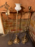 3 antique floor lamps. No shipping