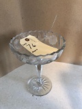 Lead crystal compote