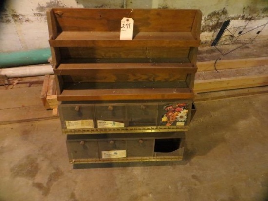 Asssortment Seed Envelope And Bulk Seed Display Cabinet