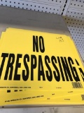 Assortment Public Notice Signs No Trespassing