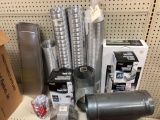 Assortment Poly and Metal Duct and Vent Pipe