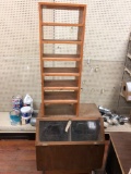 Wood Display Rack and Cabinet