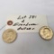 2 pc Assortment Eisenhower Liberty Dollar Coins