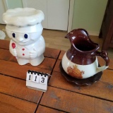 McCoy Pillsbury Doughboy Cookie Jar and Pitcher