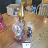 3 Piece Assortment Kerosene Lamps