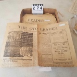 Early 1900's Newspapers inc Oto Leader, Pierson Enterpprise, and Sioux Valley News