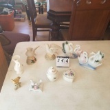 Assortment Bird Figurines and Ceramics