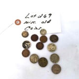 Assortment Coins inc Indian Head and Buffalo Head