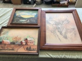 3 Picture Assortment inc. Deer Buck by K Maroon