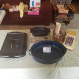 Hamilton Beach Food Processor, Blue Roasters, and Electric Griddle