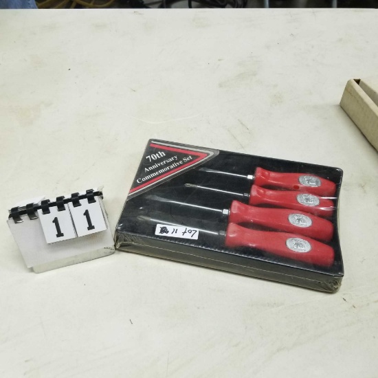 SNAP ON 70th Anniversary Collector Screw Driver Set