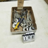 Assortment inc. Expandable Pliers, Vise Grips, and Crescent Wrenches