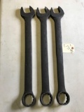 SNAP ON Black Matte Finish Combination 1 7/8, 1 13/16, and 1 3/4 Wrenches