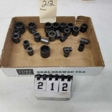 Assortment MAC and Snap ON 3/8 Drive Metric Impact Sockets