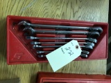 Assortment SNAP ON Open End -Ratcheting Box End Wrench Set