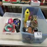 Assortment inc. Rope, Pins, Solder, And Scraper