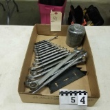 Mixed BlUE POINT and Alloy SAE Combination Wrench Set