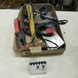 Assortment inc. Hammer, Saws, and Clamps