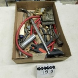 Assortment Air Couplers,Pry Bar, Stripper Pliers, and Cables