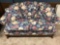 2 Cushion Floral Design Loveseat, Ornate Claw Foot Frame by England Corsair Inc