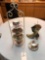 Decorative Cup/Saucer Display Stand and Matching Boot