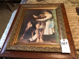 Framed BloodHound and Girl by Pears