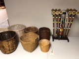 Assortment incl. Croquet Set and Woven Wicker Items