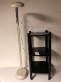 Floor Lamp and 3 Shelf Night Stand