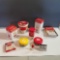 Assortment Campbell's Collectible Items inc. Thermos/Cup and M&M cannisters