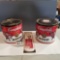 Campbell's Dual Handled Storage Tins and Thermometer