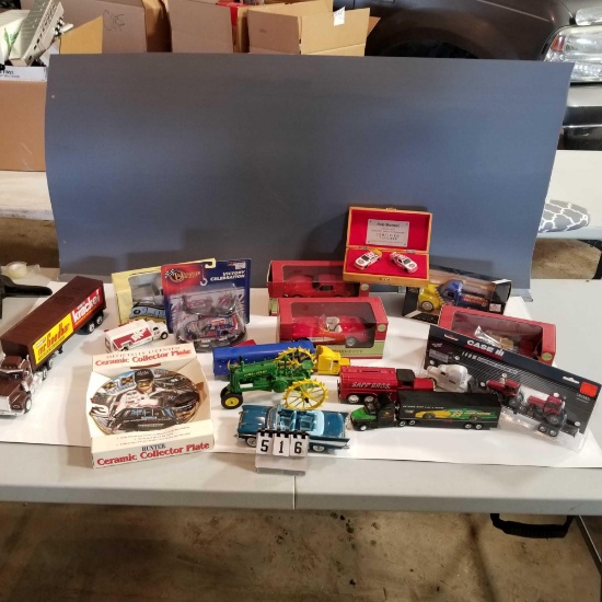 Collectible Assortment. inc. Earnhart, John Deere, CaseIH Items