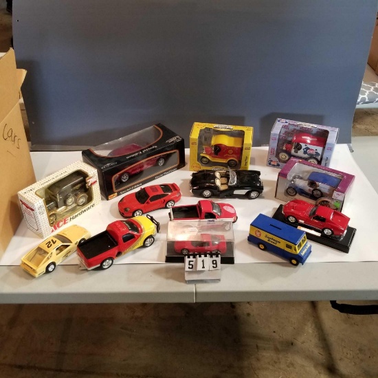Assortment Collectible Toy Cars, Pickups and Coin Banks