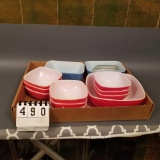 Assortment Large/Medium Square and Oblong Refrigerator Dishes