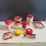 Assortment Campbell's Collectible Items inc. Thermos/Cup and M&M cannisters