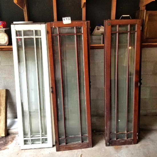 Assortment Glass Vertical Slat Cabinet Doors
