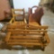 Wood Bench and Chair