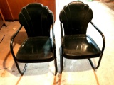 2 Antique Metal Chairs