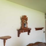 Mantle Clock and Shelving