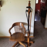 Antique Chair and Hall Tree