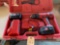 Milwaukee 1/2'' driver drill, 18 V with two batteries and charger, plus case. Shipping