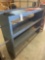 Metal shelving, 4 shelves, 5' Long, 13.5'' Deep and 44'' Tall. No shipping