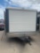 1992 Kiefer enclosed 8' x 18' insulated job trailer, swinging doors, 6 1/2' ceiling height, tandem