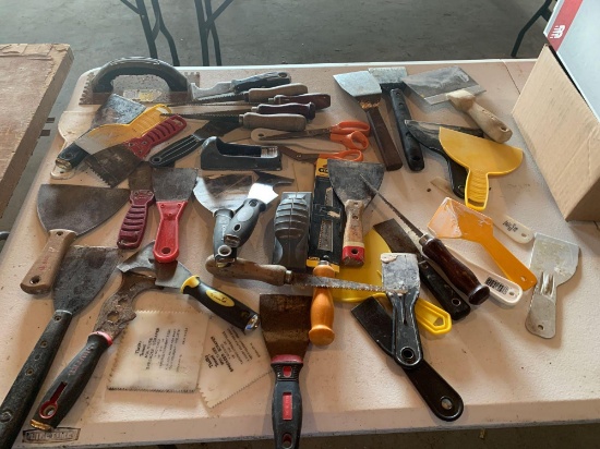 Wall board saws, putty knives, scrapers, etc. shipping
