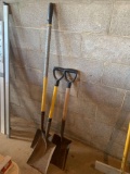 1 long and 2 short handled sand shovels. No shipping