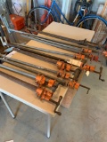 11 Bar clamps various lengths. No shipping